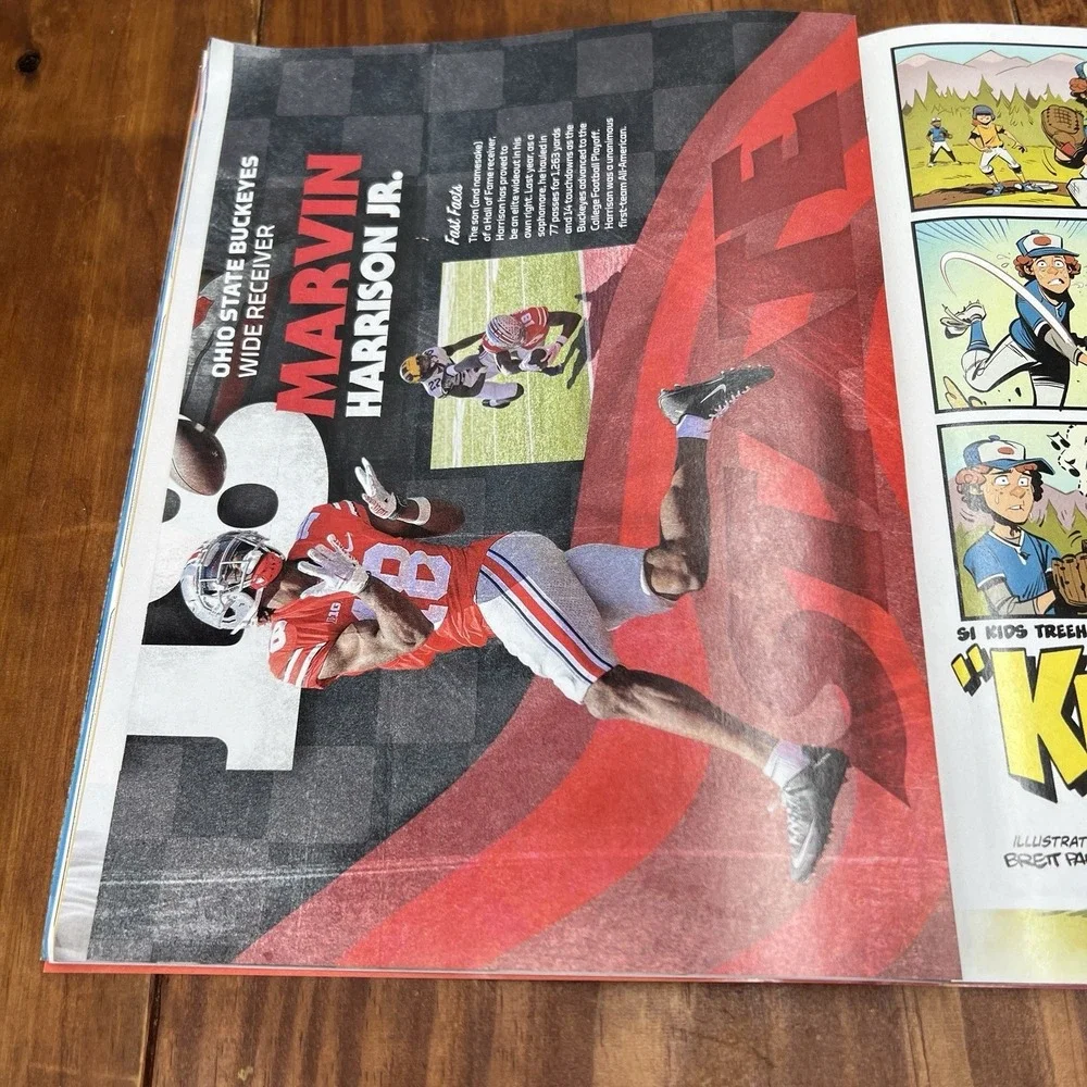 Sports Illustrated Kids Sept/Oct 2023 Jalen Hurts Messi Skenes Cards